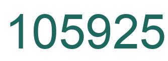 Number 105925 green image