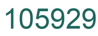 Number 105929 green image