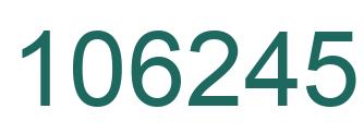 Number 106245 green image