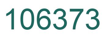 Number 106373 green image