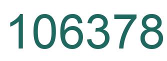 Number 106378 green image