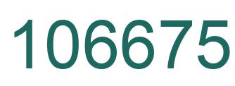 Number 106675 green image