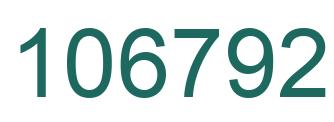Number 106792 green image