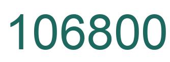 Number 106800 green image