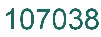 Number 107038 green image
