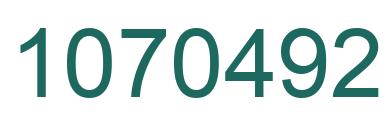 Número 1070492 imagen verde