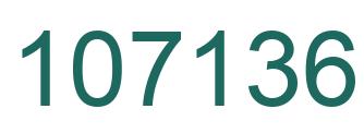Number 107136 green image