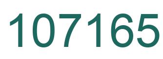 Number 107165 green image
