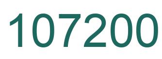 Number 107200 green image