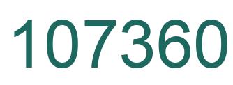 Number 107360 green image