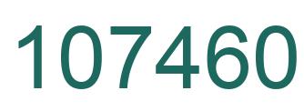 Number 107460 green image