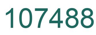 Number 107488 green image