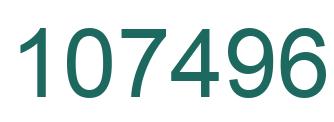 Number 107496 green image