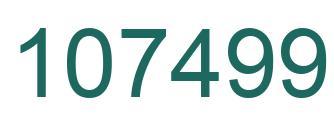 Number 107499 green image