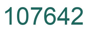 Number 107642 green image