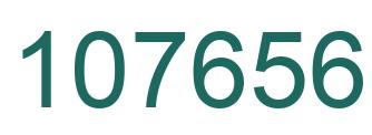 Number 107656 green image