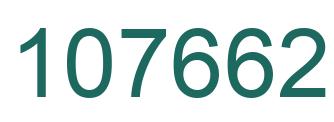 Number 107662 green image