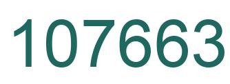 Number 107663 green image