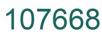 Number 107668 green image