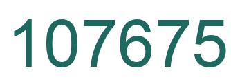 Number 107675 green image