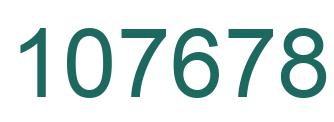 Number 107678 green image