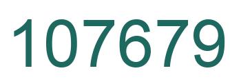 Number 107679 green image