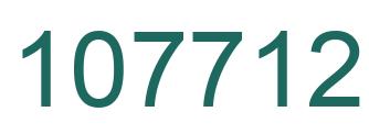 Number 107712 green image