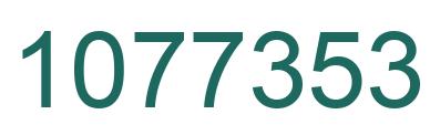 Number 1077353 green image