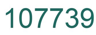 Number 107739 green image