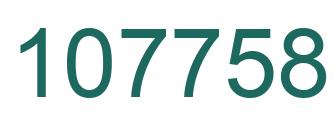 Number 107758 green image