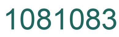 Number 1081083 green image