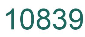 Number 10839 green image
