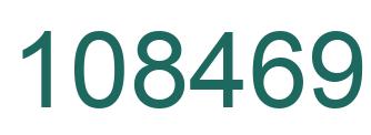Number 108469 green image