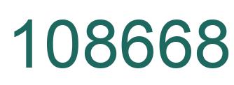 Number 108668 green image