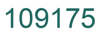 Number 109175 green image