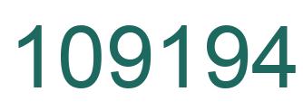 Número 109194 imagen verde