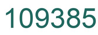 Number 109385 green image