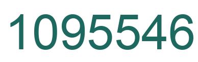 Number 1095546 green image