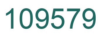 Number 109579 green image