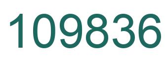 Number 109836 green image