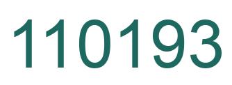 Number 110193 green image
