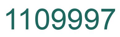 Número 1109997 imagen verde