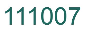 Número 111007 imagen verde