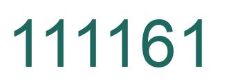 Number 111161 green image