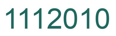 Número 1112010 imagen verde