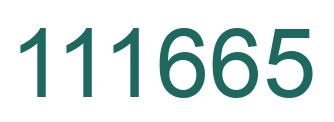 Number 111665 green image
