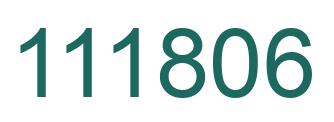 Number 111806 green image