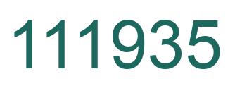 Number 111935 green image
