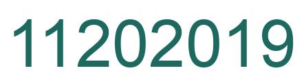 Number 11202019 green image