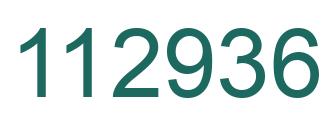 Number 112936 green image